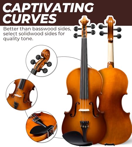 Vangoa 1/4 Size Kids Beginners Violin Set - Image 3