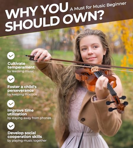 Vangoa 1/4 Size Kids Beginners Violin Set - Image 2