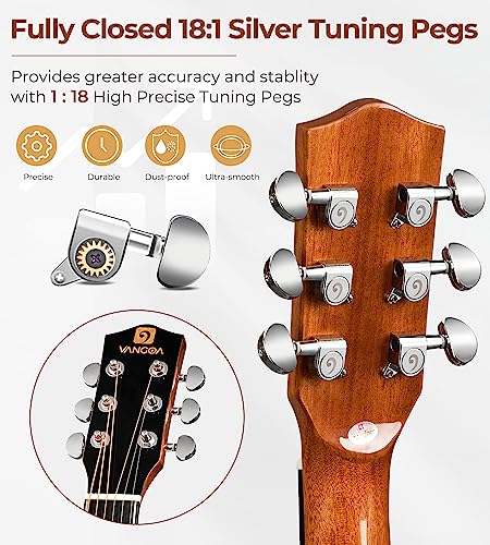 Vangoa 36 Inch Acoustic Electric Guitar Bundle - Image 3