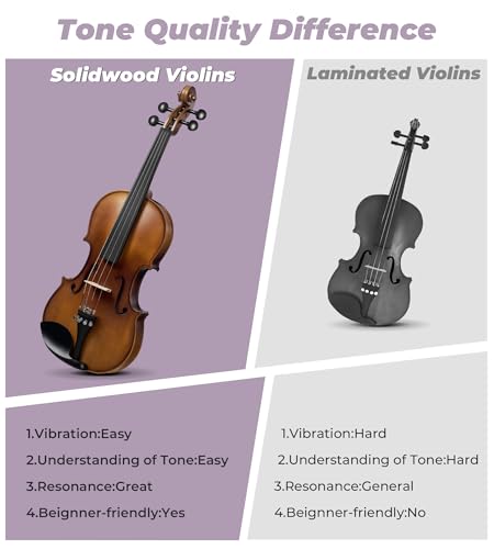 Vangoa 4/4 & 1/4 Size Violin Sets - Professional Fiddles - Image 3