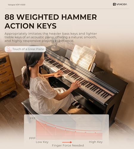 Vangoa Digital Piano 88 Key Weighted Keyboard - Image 5