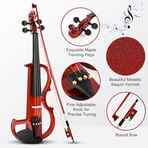Vangoa Electric 4/4 Full Size Silent Violin - Image 3