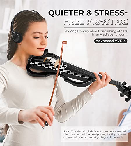 Vangoa Electric Violin Full Size Set, Maple - Image 2