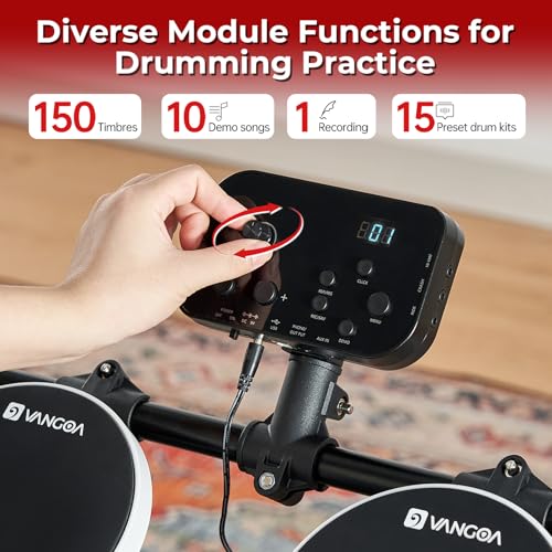 Vangoa Electronic Drum Set Adult 8-Pieces - Image 4