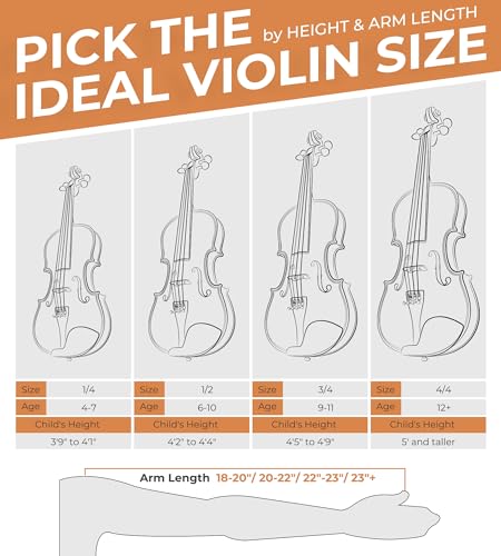 Vangoa Violin 4/4 Full Size Set Fiddle - Image 2