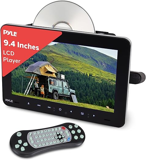 Pyle Vehicle Headrest Multimedia Disc Player - 9.4ββ