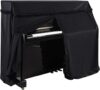 yajun Velvet Black Upright Piano Dust Cover