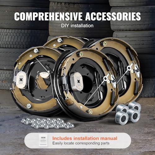 VEVOR Electric Trailer Brake Assembly, 12" x 2 - Image 3