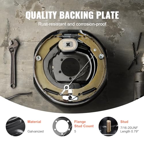 VEVOR Electric Trailer Brake Assembly, 12" x 2 - Image 5