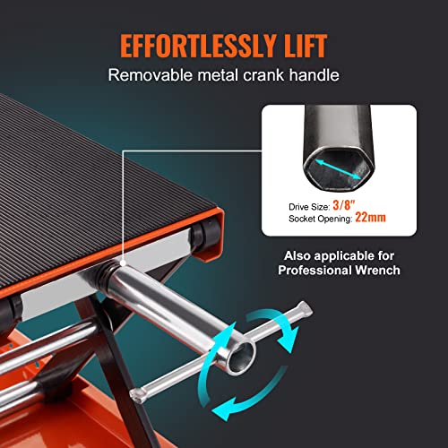 VEVOR Motorcycle Lift, 1100 LBS Scissor Jack - Image 5