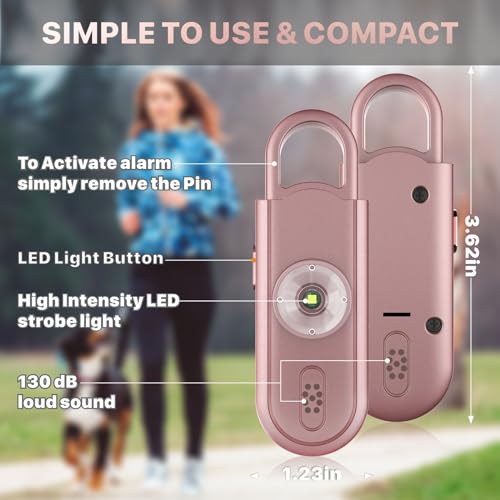 VIGOROAD Personal Alarm Keychain with LED Light - Image 5