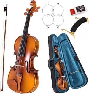 AKLOT Violin 4/4 Full Size Acoustic Fiddle Kit