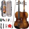 Vangoa Violin 4/4 Full Size Set, Solid Wood