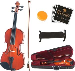 Mendini by Cecilio Violin Beginner Kit With Hard Case