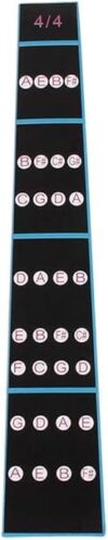 WsjiaboFux Violin Fingerboard Sticker, Waterproof Guide 4/4