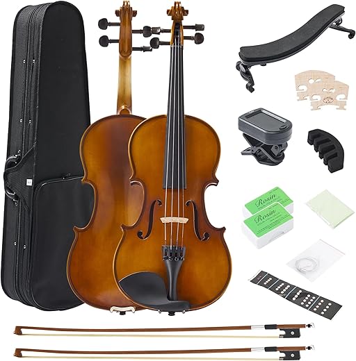 FDT&ENJOY Violin For Beginners Adults, 4/4 Full Size