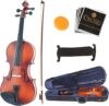 Mendini by Cecilio Violin For Beginners, Kids & Adults Starter Kit