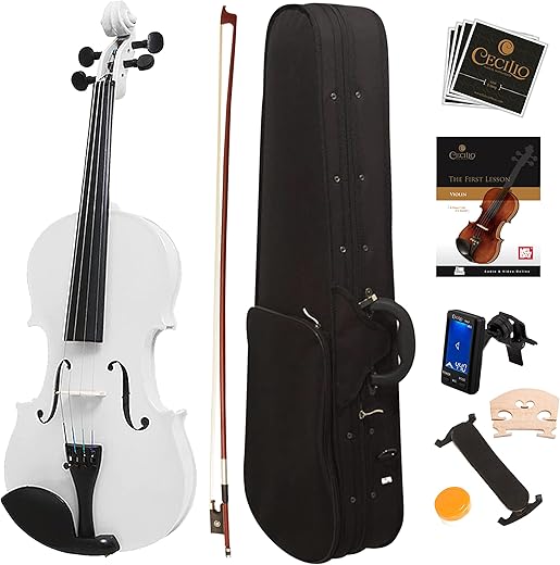 Mendini by Cecilio Violin For Kids & Adults - 4/4 MV