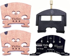 Jiayouy Violin Parts Set With Maple Bridge
