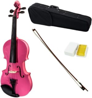 Sky VN202 Solidwood Pink Violin Set
