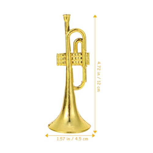 VOSAREA Musical Instruments Miniature Trumpet Ornaments - Image 2
