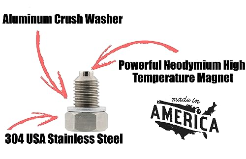 Votex Stainless Steel Neodymium Oil Drain Plug DP010-1 - Image 2