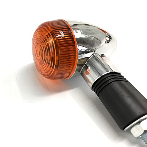 VRWEARE Motorcycle Chrome Bullet Turn Signals 4pcs - Image 5