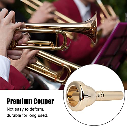 Walfront Trombone Mouthpiece Silver Plated Professional - Image 4