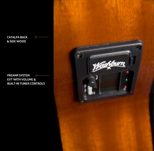 Washburn Classical C5CE Cutaway Acoustic Electric Guitar - Image 5