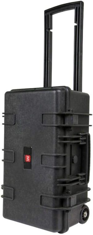 Monoprice Weatherproof Hard Case With Wheels, Black
