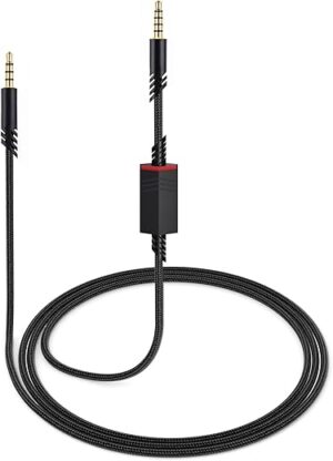 weishan Weishan A40 Cord Replacement For Astro A10 A40 TR Gaming Headsets, 3.5mm(1/8″) Braided Detachable Audio Cable With Inline Mic Mute Switch, 6ft Long