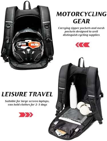 WEPLAN Waterproof Motorcycle Helmet Backpack - Image 3