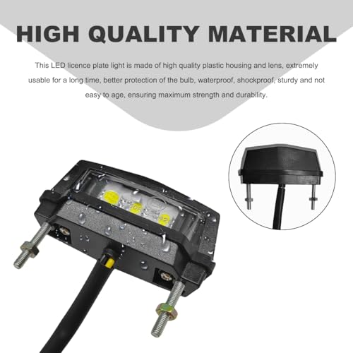 Wevdn Motorcycle LED License Plate Lamp Waterproof - Image 4