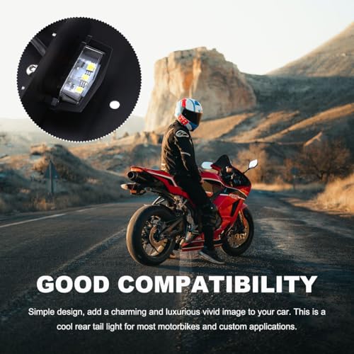 Wevdn Motorcycle LED License Plate Lamp Waterproof - Image 5