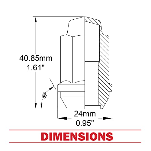 Wheel Accessories Parts OEM Style Chrome Lug Nuts 6L2Z-1012-BA - Image 2
