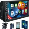 Durxenmnt Wireless Double Din Car Stereo With Apple Carplay