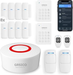 GRSICO Wireless Home Alarm System 15-Piece Kit