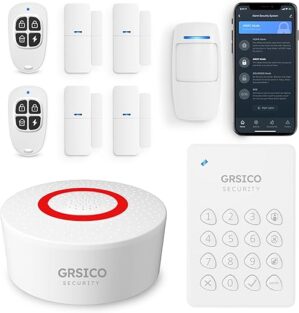 GRSICO Wireless Home Alarm System 9-Piece Kit