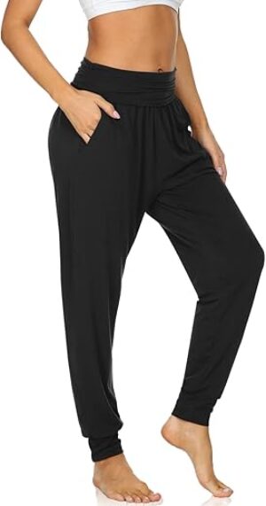 UEU Women’s Cozy Yoga Joggers Sweatpants With Pockets
