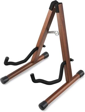 Donner Wood Guitar Stand, Acoustic Electric Holder