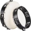 Foraineam Wood Handheld Tambourine With Jingle Bells