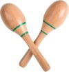 DOMG Wood Maracas Shakers Musical Instrument
