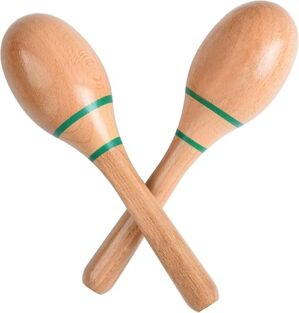DOMG Wood Maracas Shakers Musical Instrument