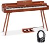 AODSK Wooden Digital Piano 88 Key Weighted Keyboard