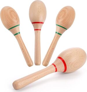 Foraineam Wooden Maracas Rumba Shakers Party Supplies