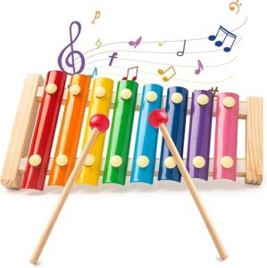 LovesTown Wooden Xylophone Toy With Mallets