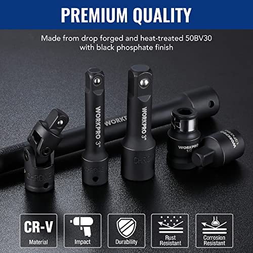 WORKPRO 18-Piece Drive Tool Accessory Set - Image 4
