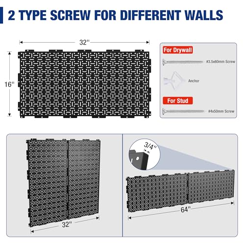 WORKPRO Metal Pegboard Steel Panel 3-Pack - Image 5