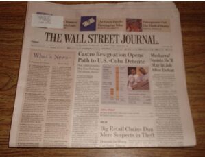 The Wall Street Journal: February 20 2008