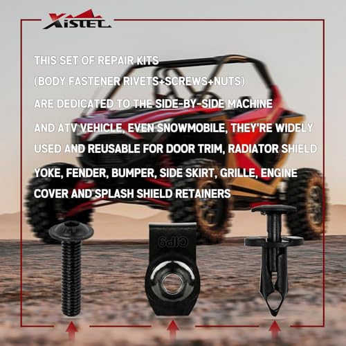 Xislet UTV Fender Clips Set With Rivets 7661855 - Image 5